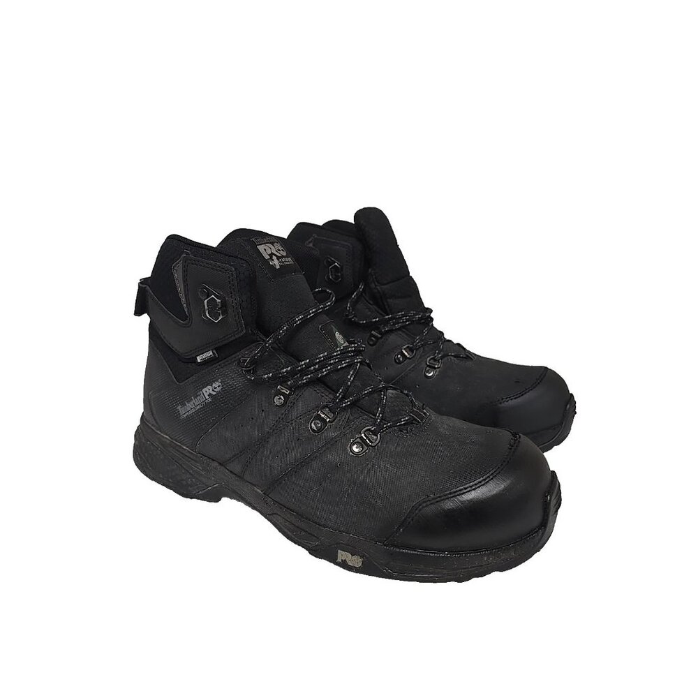 Timberland PRO Men's A2CB8 Switchback Waterproof Composite Toe Boot Black 12W